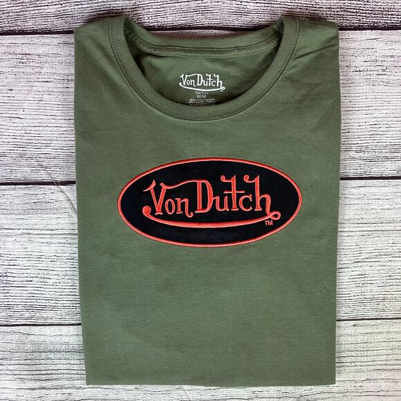 Von Dutch Fashion/Streetwear Brand Double Sided T-shirt - Picture 1 of 9
